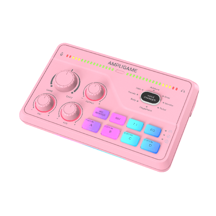 FIFINE AmpliGame SC8 – Mixeur audio gaming RGB