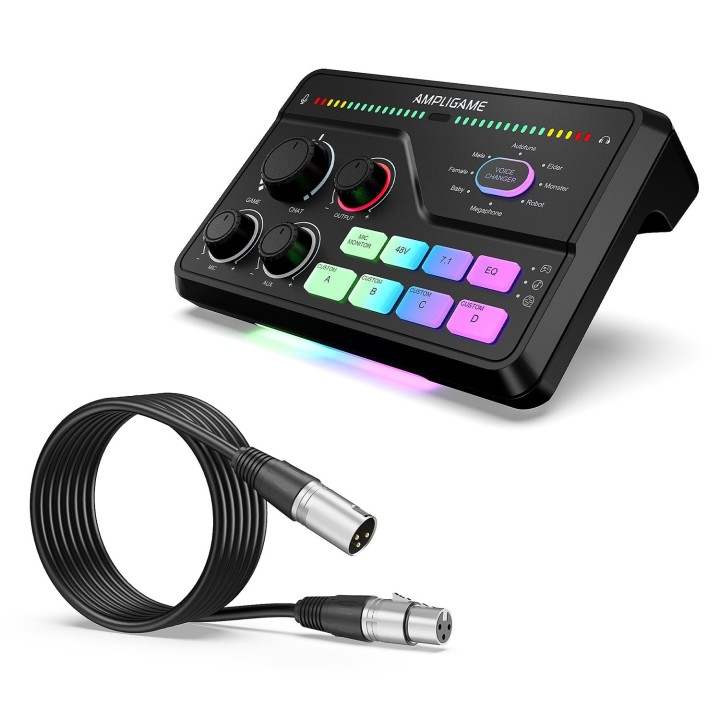 FIFINE AmpliGame SC8 – Mixeur audio gaming RGB