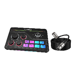 FIFINE AmpliGame SC8 – Mixeur audio gaming RGB