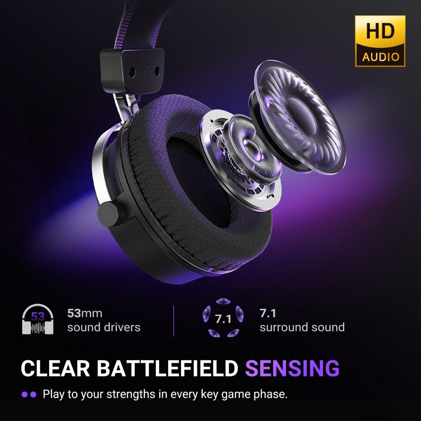 FIFINE AmpliGame H19 – Casque gaming filaire ouvert RGB