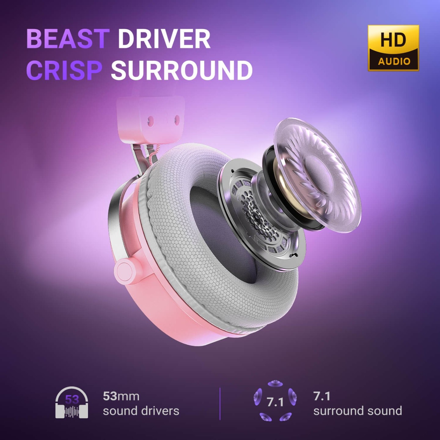 FIFINE AmpliGame H19 – Casque gaming filaire ouvert RGB