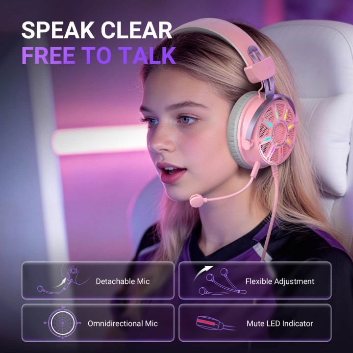 FIFINE AmpliGame H19 – Casque gaming filaire ouvert RGB