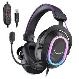 FIFINE AmpliGame H13 – Casque gaming filaire USB RGB