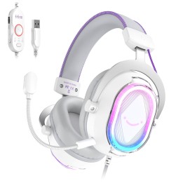 FIFINE AmpliGame H13 – Casque gaming filaire USB RGB