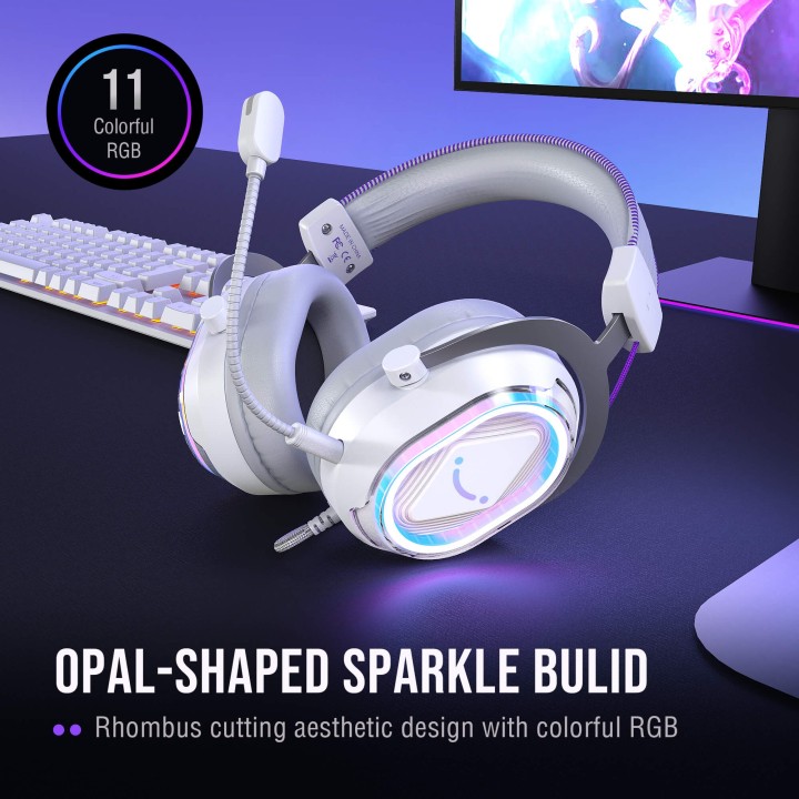 FIFINE AmpliGame H13 – Casque gaming filaire USB RGB