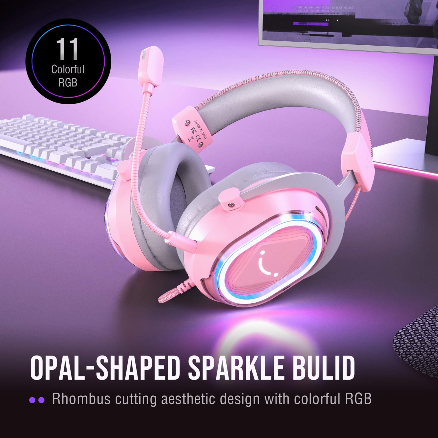 FIFINE AmpliGame H13 – Casque gaming filaire USB RGB