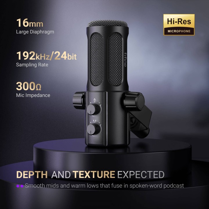 FIFINE AmpliTank Tank6 – Micro dynamique USB/XLR
