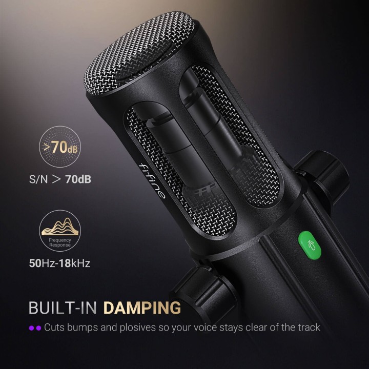 FIFINE AmpliTank Tank6 – Micro dynamique USB/XLR
