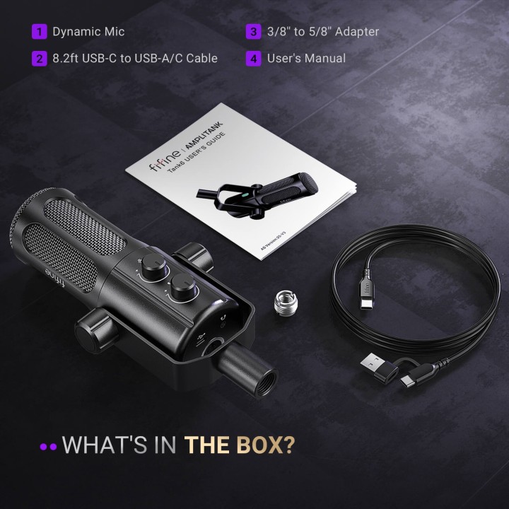 FIFINE AmpliTank Tank6 – Micro dynamique USB/XLR