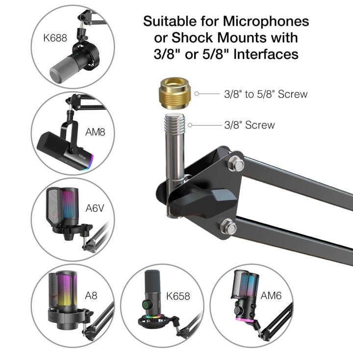 FIFINE CS1 – Bras articulé pour micro