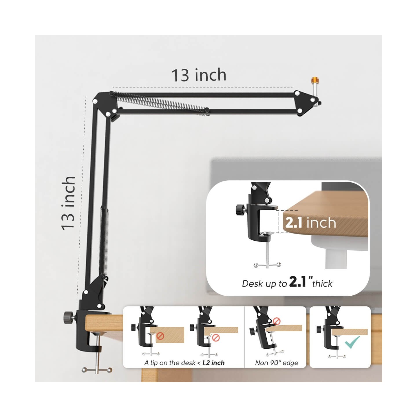 FIFINE CS1 – Bras articulé pour micro