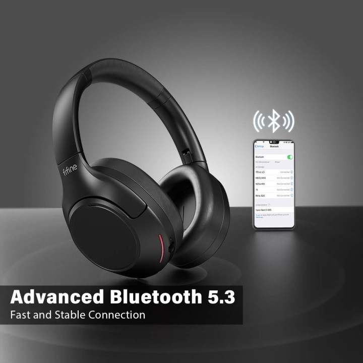 FIFINE X3 – Casque Bluetooth sans fil à réduction de bruit active