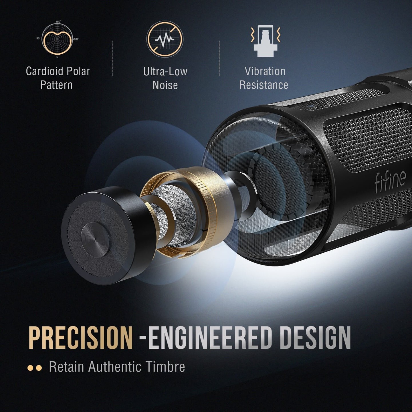 FIFINE AmpliTank Tank1 – Micro dynamique XLR