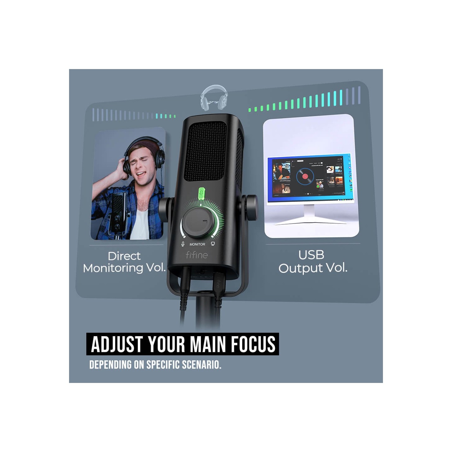 FIFINE AmpliTank Profile3 – Micro à condensateur USB