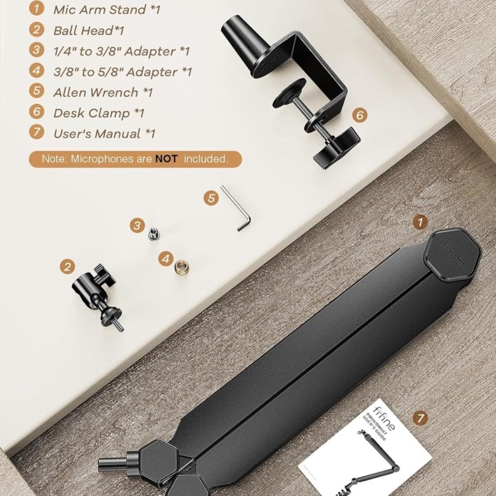 FIFINE BM66 – Bras articulé métallique pour micro