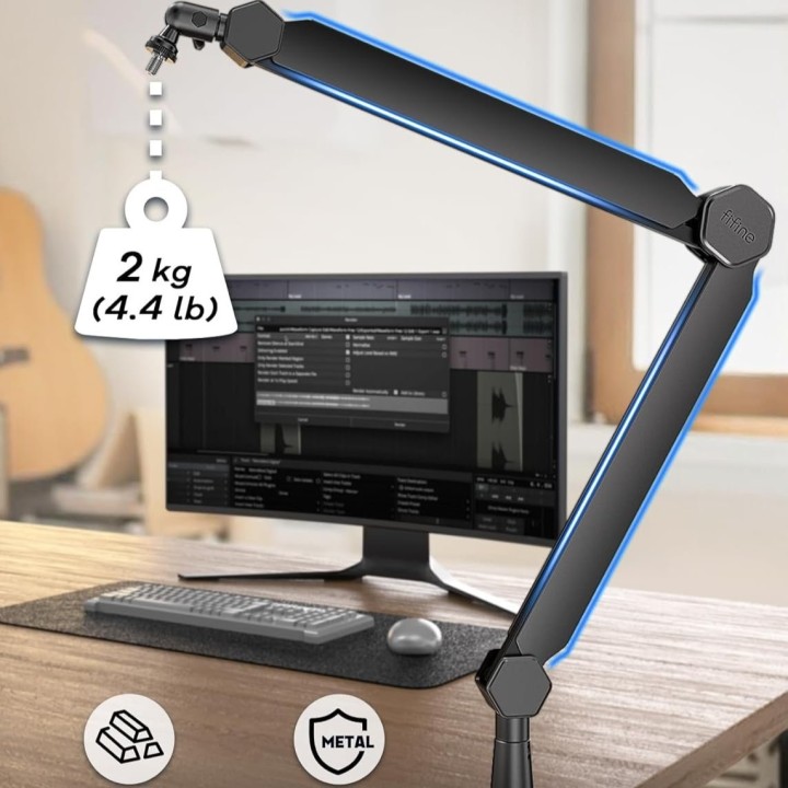 FIFINE BM66 – Bras articulé métallique pour micro