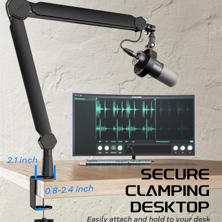 FIFINE BM66 – Bras articulé métallique pour micro