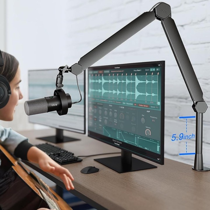 FIFINE BM66 – Bras articulé métallique pour micro