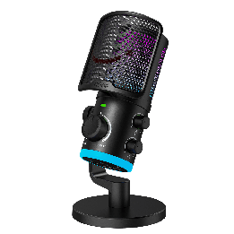 FIFINE AmpliGame AM6 – Micro à condensateur USB RGB