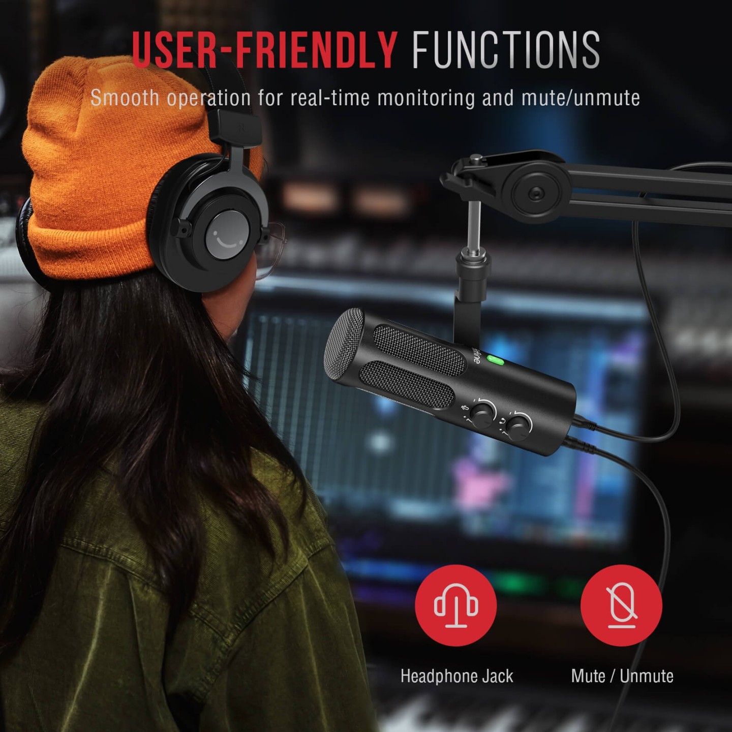 FIFINE AmpliTank Tank3 – Micro dynamique USB/XLR