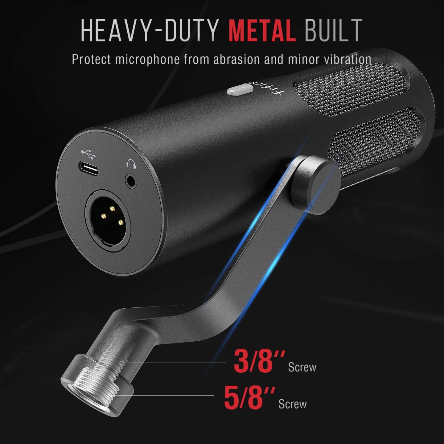 FIFINE AmpliTank Tank3 – Micro dynamique USB/XLR