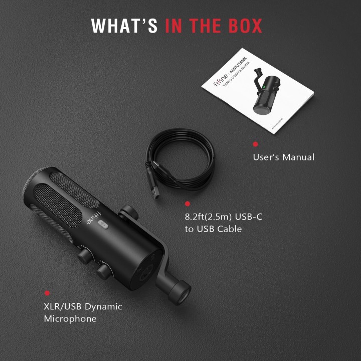 FIFINE AmpliTank Tank3 – Micro dynamique USB/XLR