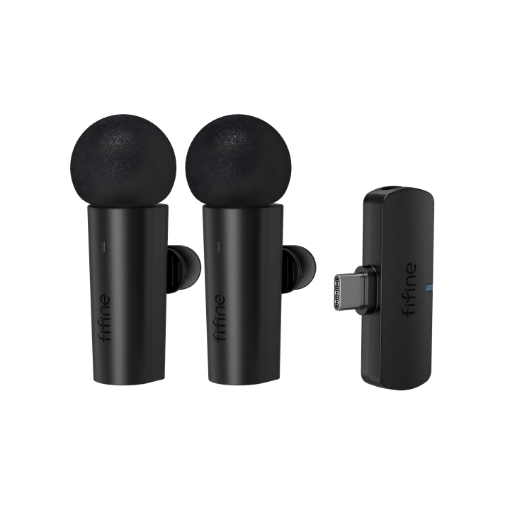 FIFINE M8 – Deux micros-cravates sans fil