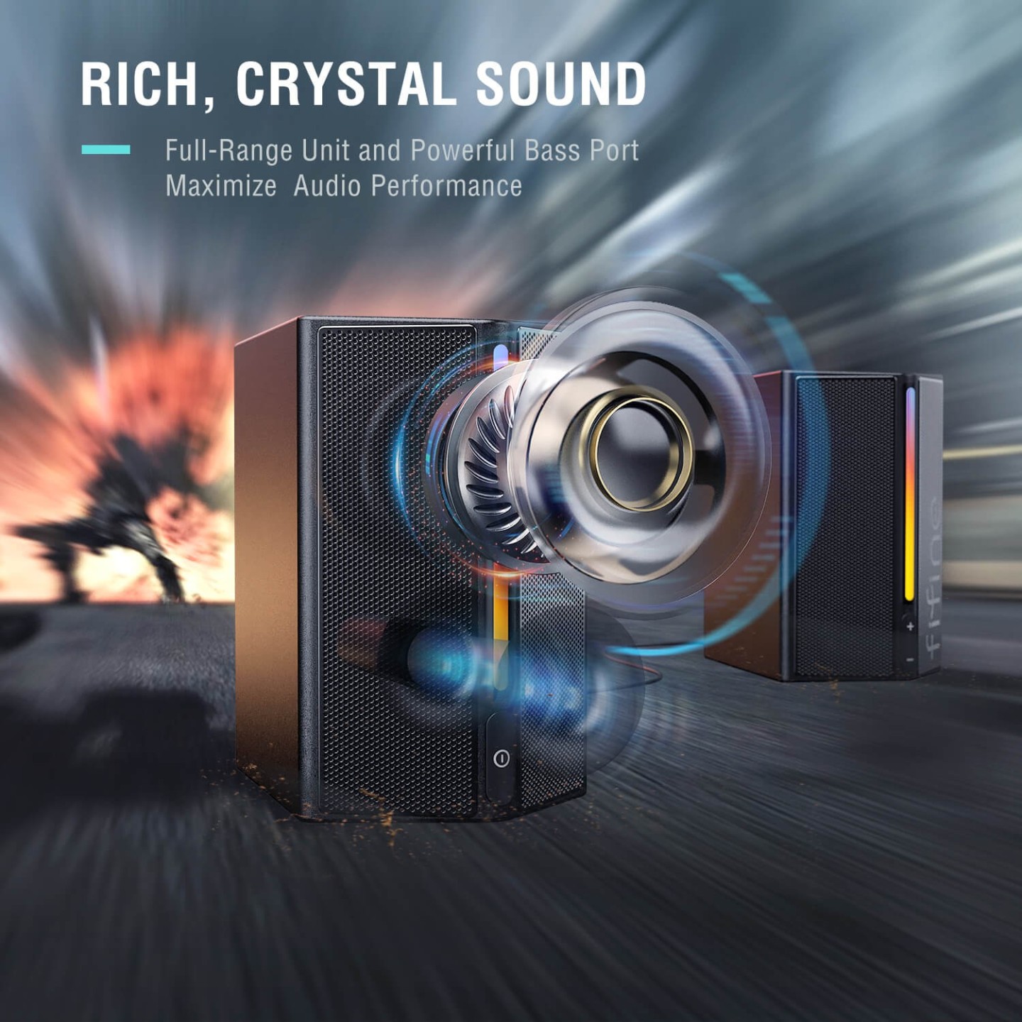 FIFINE AmpliGame A20 – Enceintes gaming 2.0 RGB