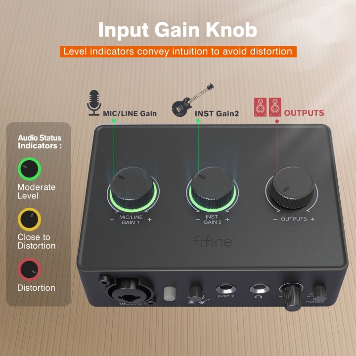 FIFINE AmpliTank Ampli1/SC1 – Interface audio USB