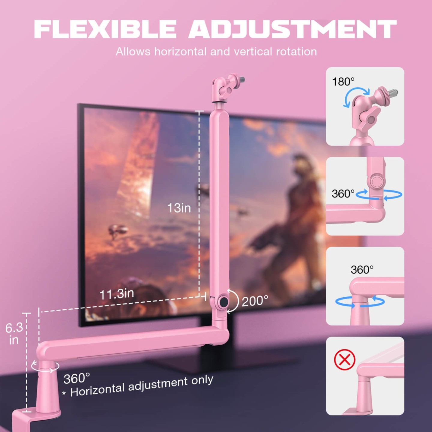FIFINE BM88 – Bras articulé de micro à profil bas