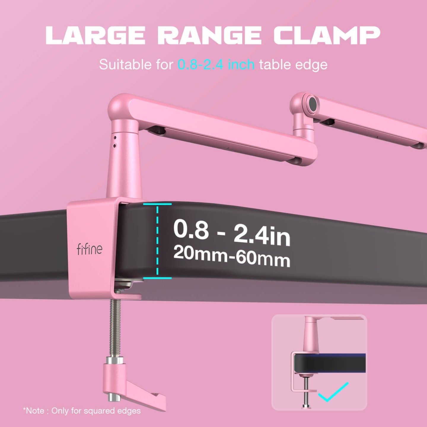 FIFINE BM88 – Bras articulé de micro à profil bas