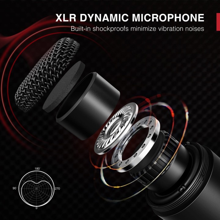 FIFINE K669D – Micro dynamique XLR