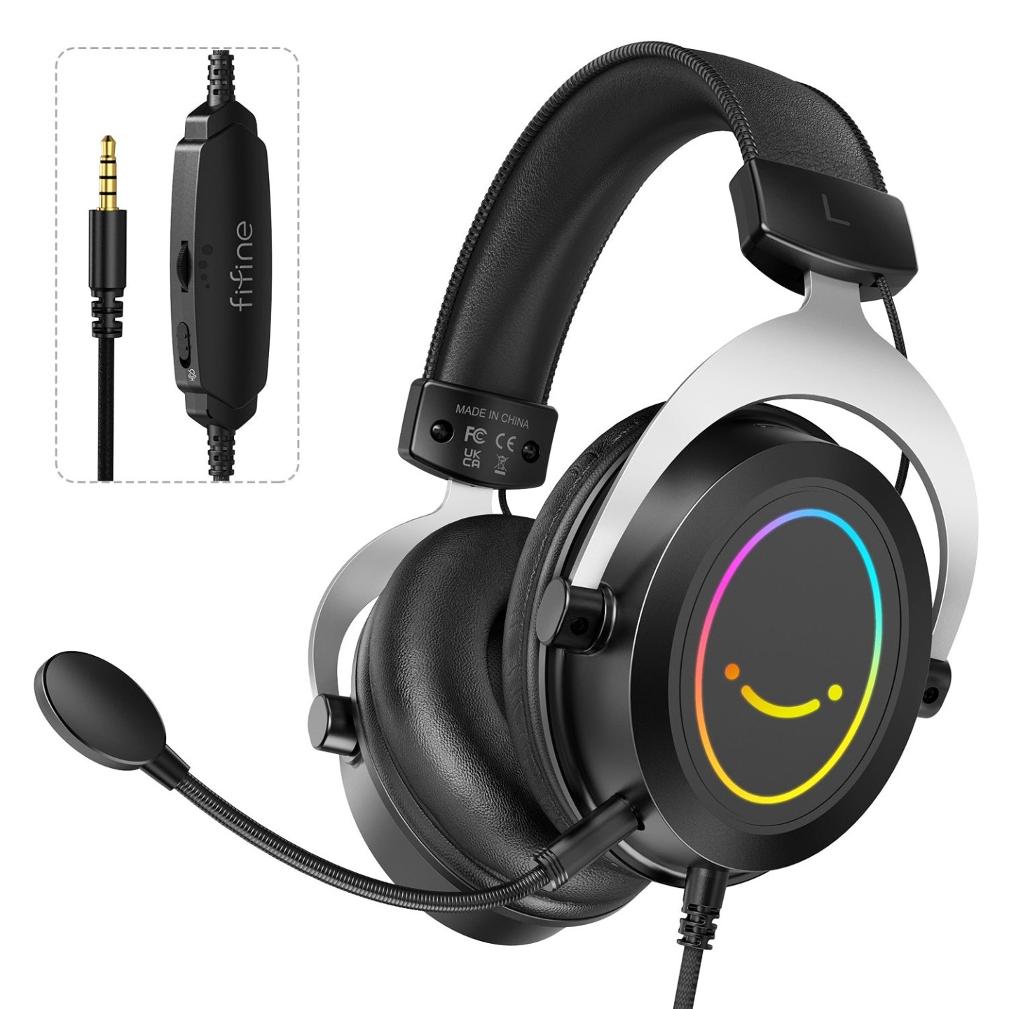 FIFINE AmpliGame H3 – Casque gaming 3,5 mm RGB