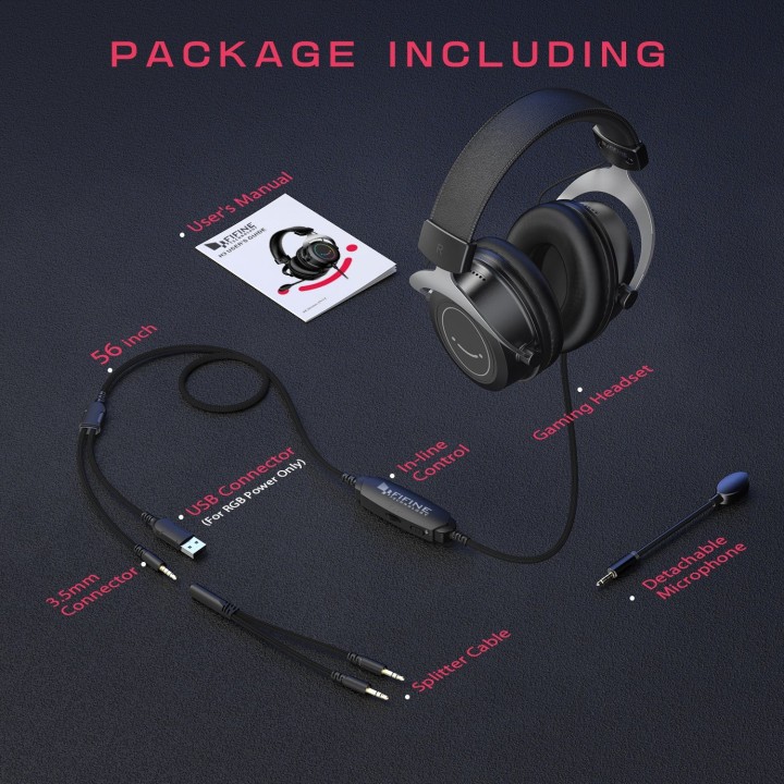FIFINE AmpliGame H3 – Casque gaming 3,5 mm RGB