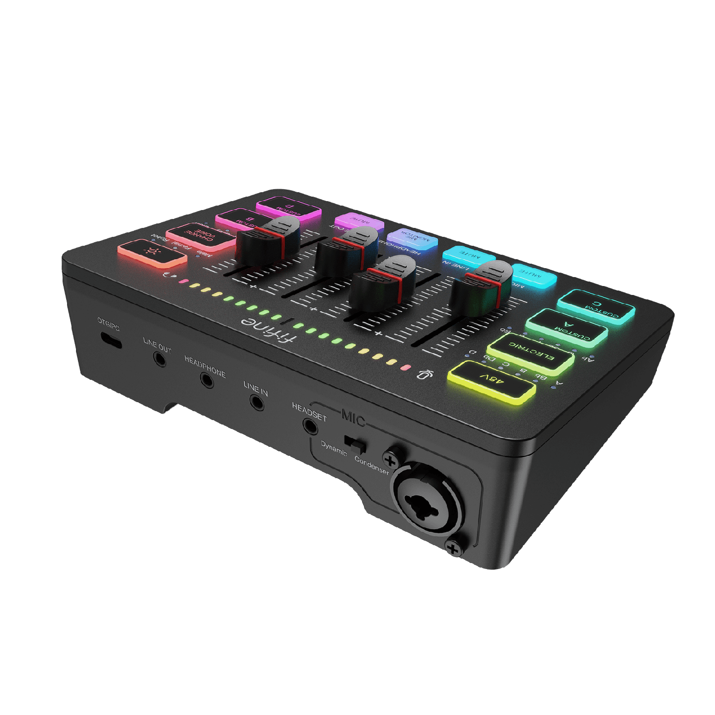 FIFINE AmpliGame SC3 – Mixeur audio gaming RGB