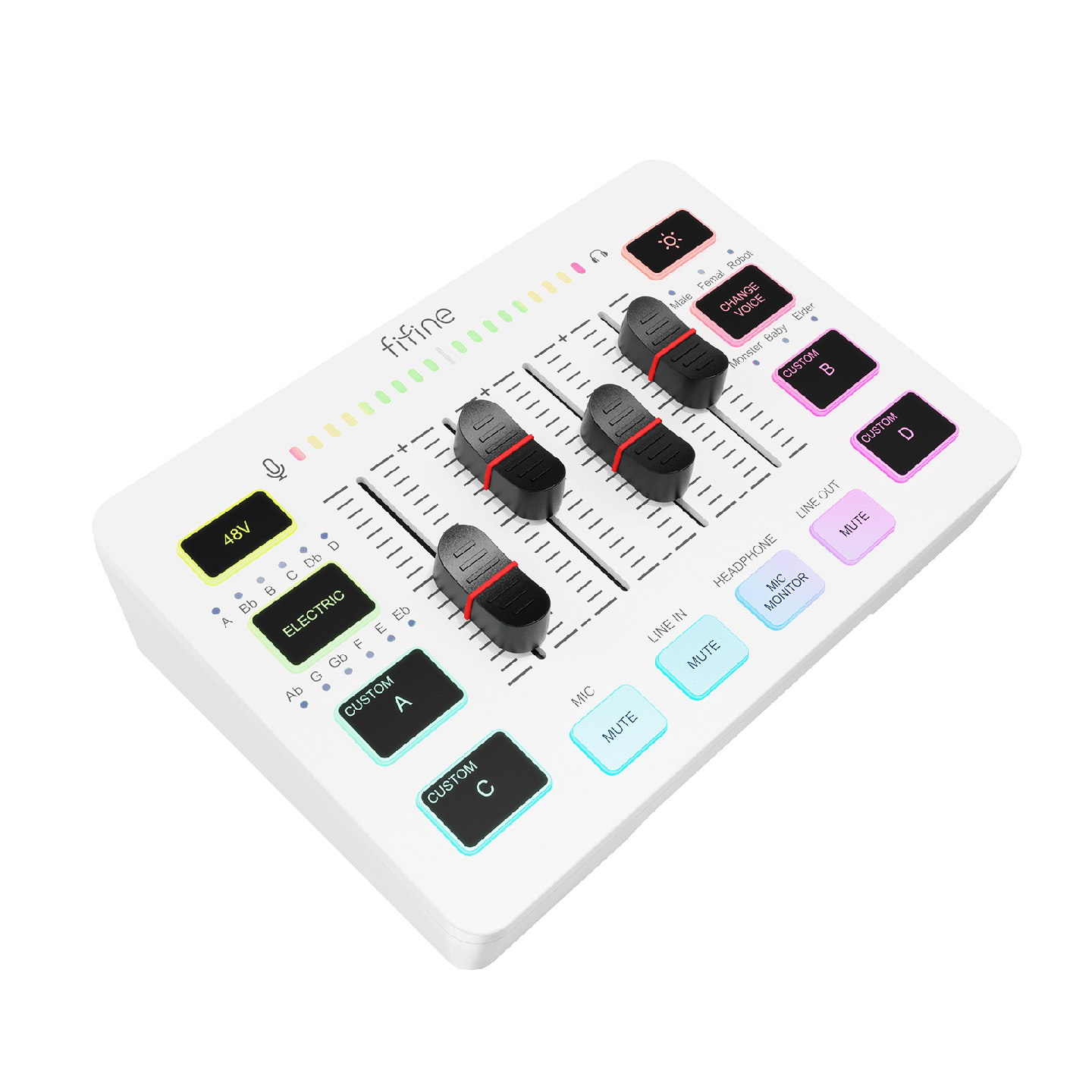 FIFINE AmpliGame SC3 – Mixeur audio gaming RGB