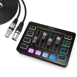 FIFINE AmpliGame SC3 – Mixeur audio gaming RGB