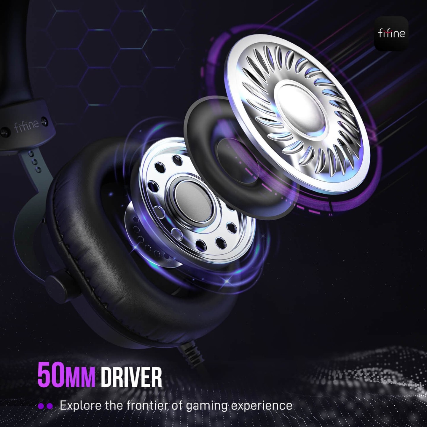 FIFINE AmpliGame H9 – Casque gaming filaire USB/3,5 mm