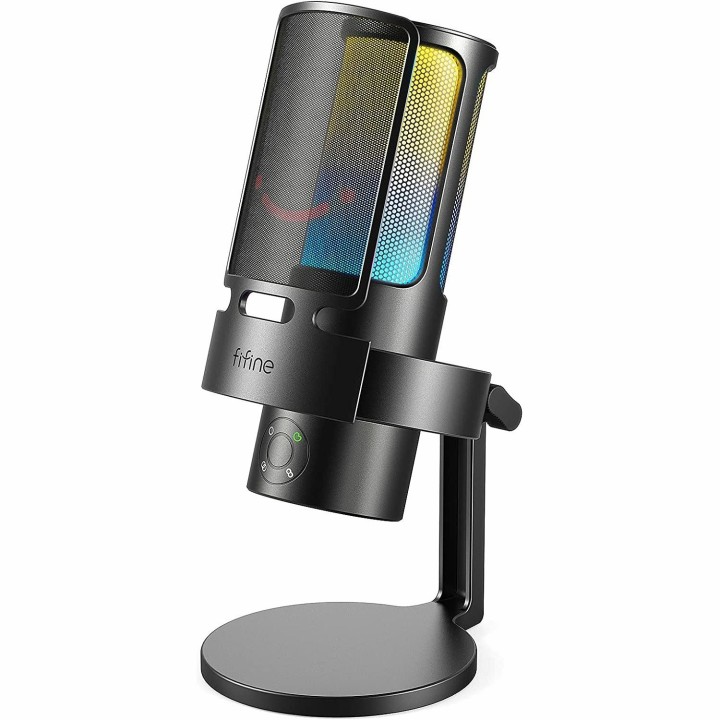FIFINE AmpliGame A8Plus – Micro à condensateur USB RGB