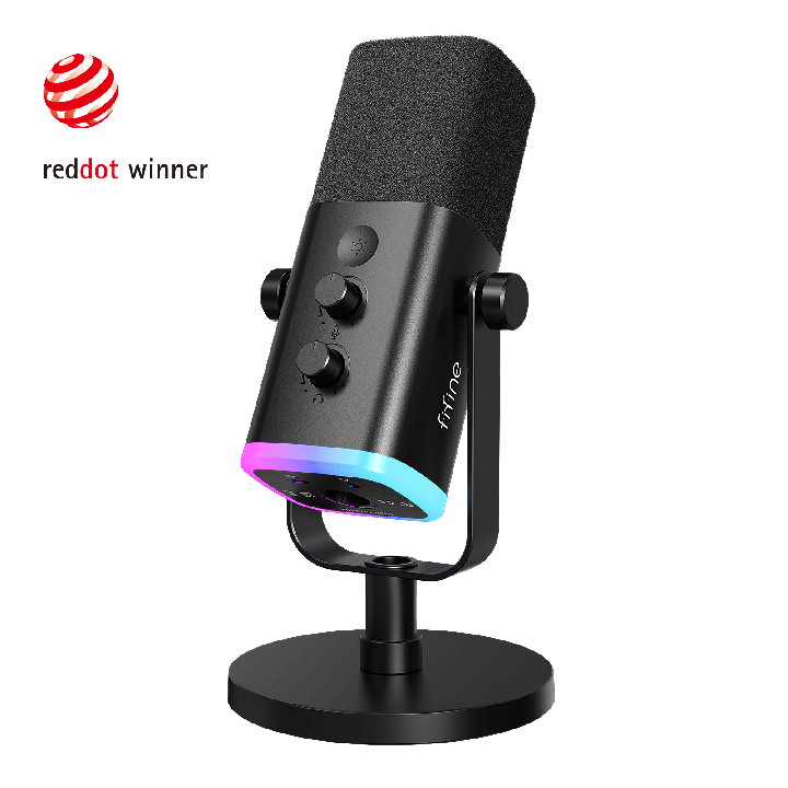 FIFINE AmpliGame AM8 – Micro dynamique USB/XLR RGB