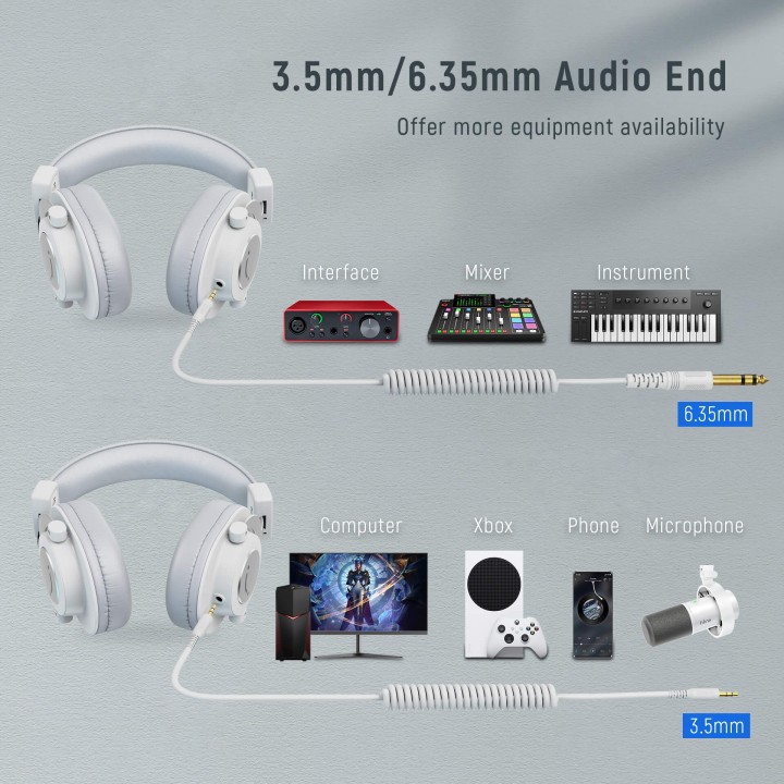 FIFINE H8 – Casque de studio 3,5 mm/6,35 mm