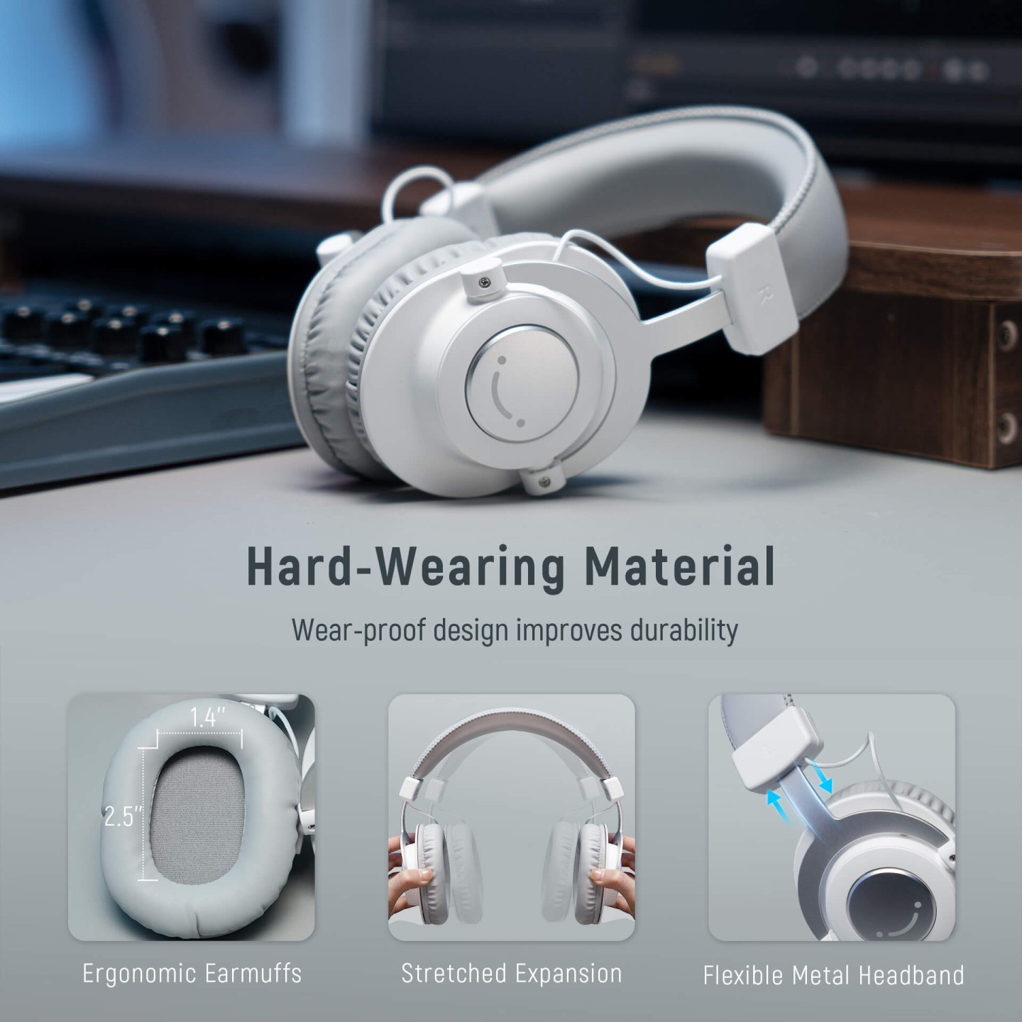 FIFINE H8 – Casque de studio 3,5 mm/6,35 mm