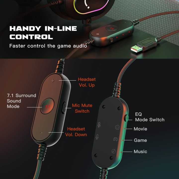 FIFINE AmpliGame H6 – Casque gaming filaire USB