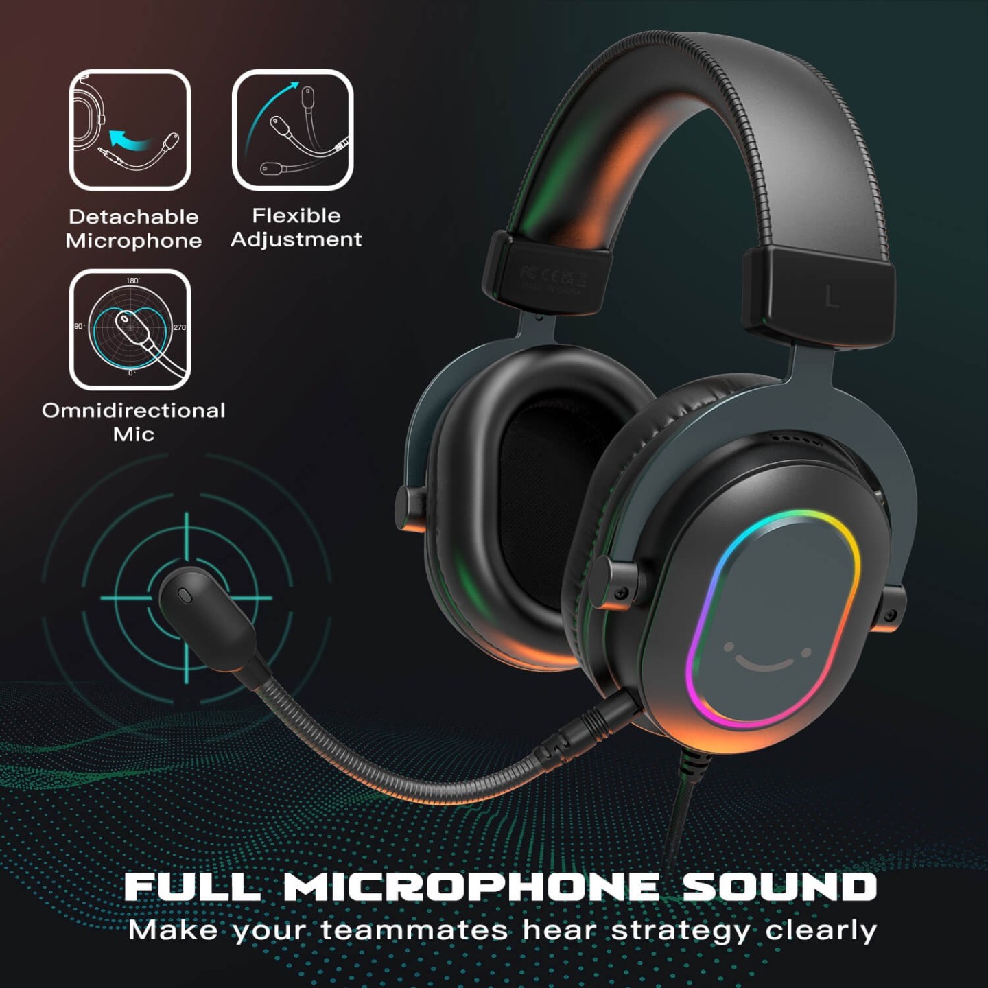 FIFINE AmpliGame H6 – Casque gaming filaire USB