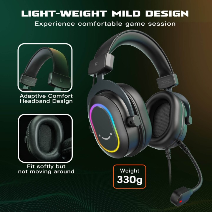 FIFINE AmpliGame H6 – Casque gaming filaire USB
