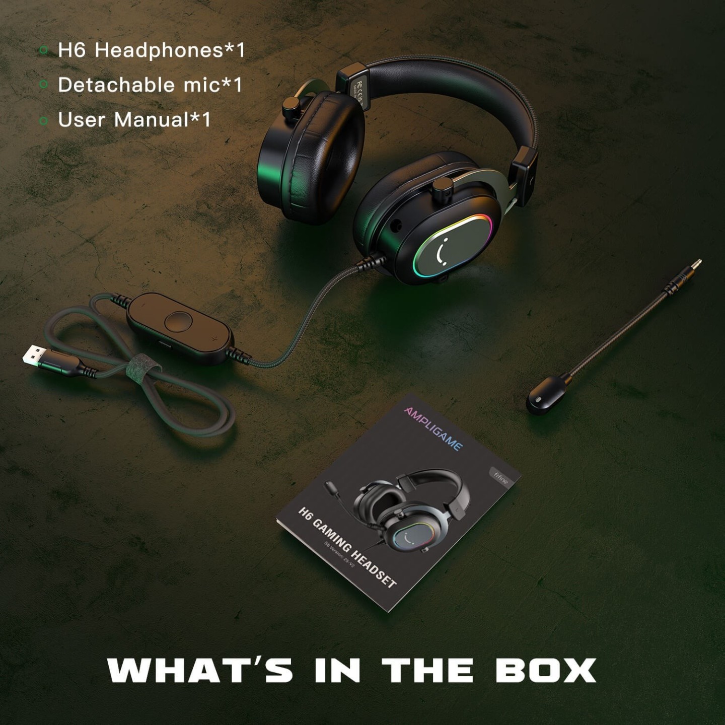 FIFINE AmpliGame H6 – Casque gaming filaire USB