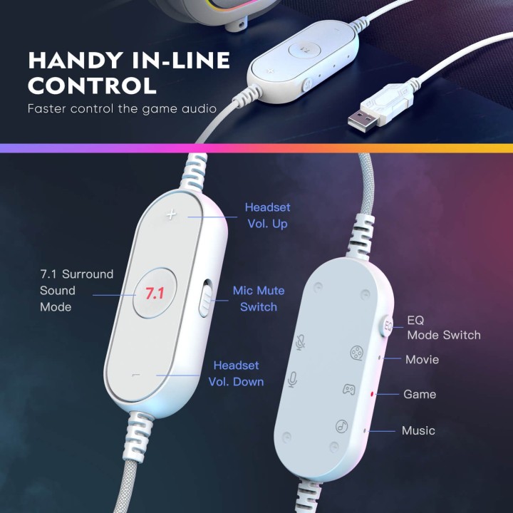 FIFINE AmpliGame H6 – Casque gaming filaire USB