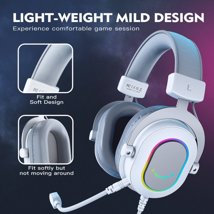 FIFINE AmpliGame H6 – Casque gaming filaire USB
