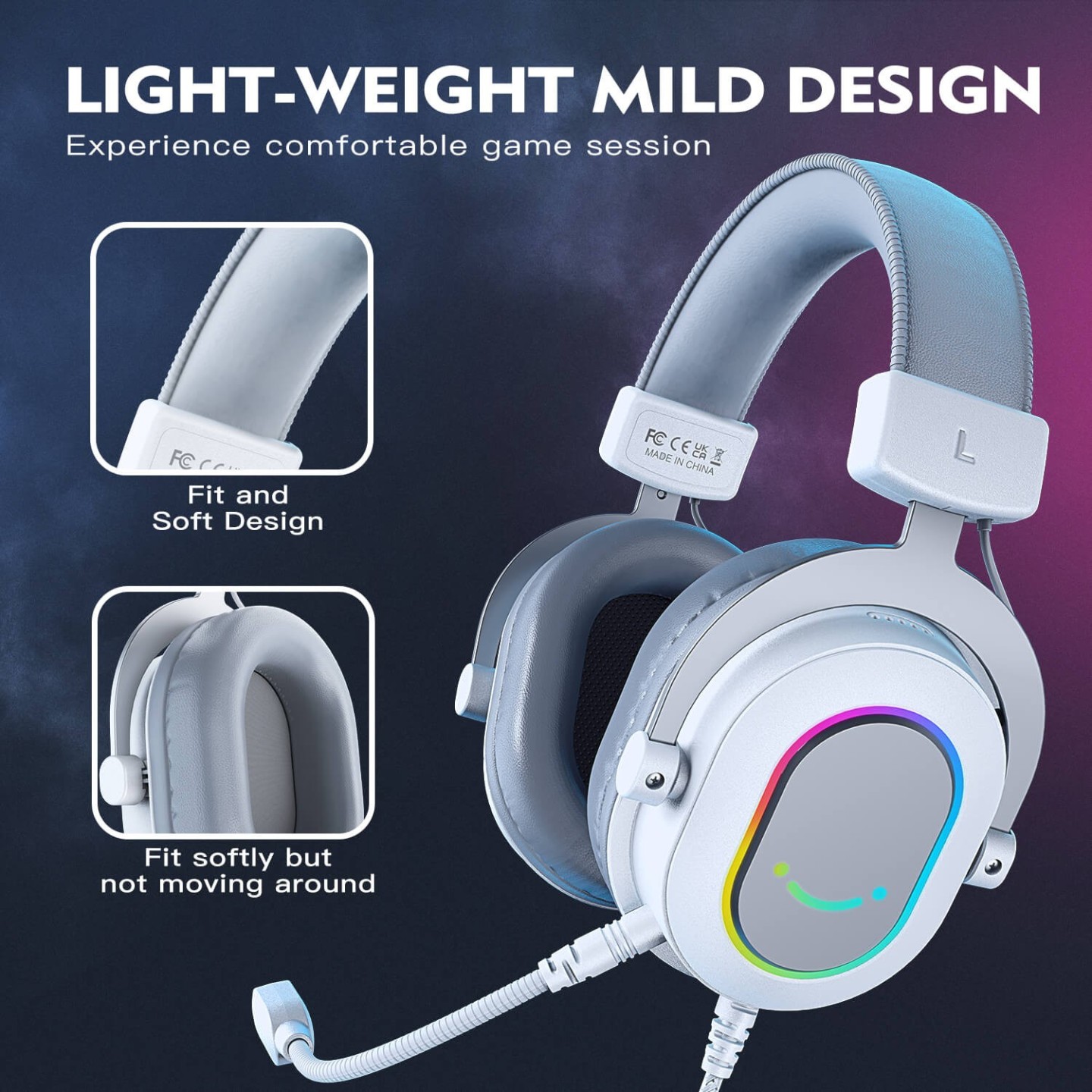 FIFINE AmpliGame H6 – Casque gaming filaire USB