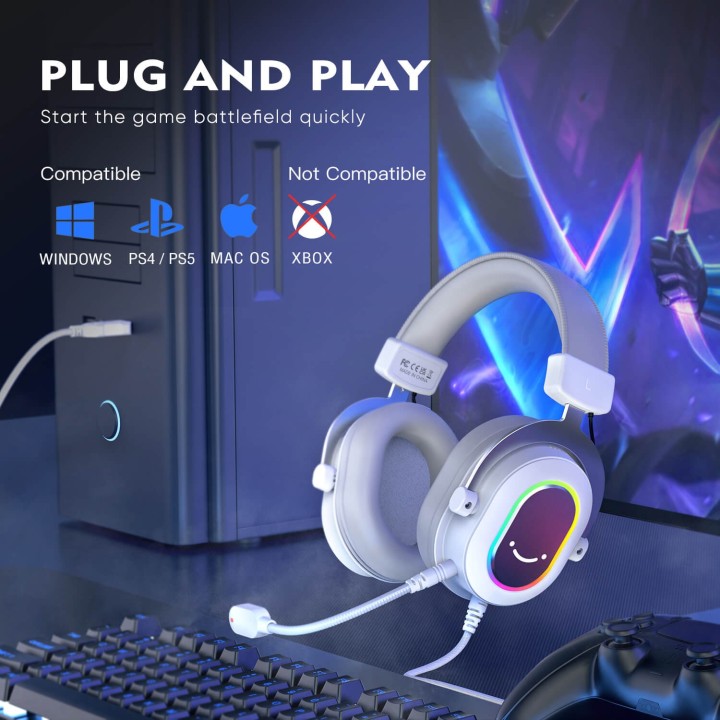 FIFINE AmpliGame H6 – Casque gaming filaire USB